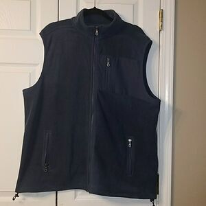 Croft & Barrow fleece blue color vest Sz XL.